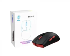 MSI FORGE 340 Wireless černá / bezdrátová herní myš / optická / 12000 DPI / 6 tlačítek / 2.4GHz / BT5.2 / USB (FORGE GM340 WIRELESS BLACK)