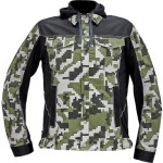 CRV Cerva Cerva Neurum Camouflage Bunda s kapucí tmavě olivová
