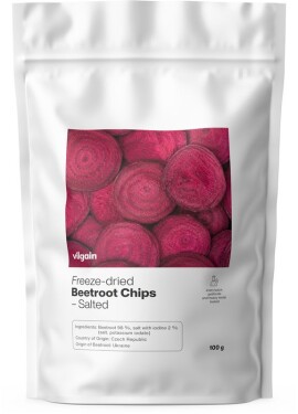 Vilgain Lyofilizované řepové chipsy se solí – 3× solené 100 g