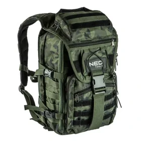 NEO TOOLS 84-321 / Outdoor batoh / zelený z polyesteru / odolný proti oděru a nárazům / doprodej (84-321)