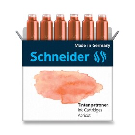 Schneider bombičky inkoustové 6 ks meruňkové