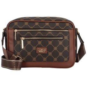 Moderní dámská koženková crossbody kabelka Coveri Gurio, coffee