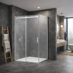 HOPA - Pevná boční stěna PANEL BELVER CHROM NEW - Barva rámu - Chrom/Leštěný hliník (ALU), Pevná stěna - 90 Směr zavírání - Univerzální Levé / Pravé, Výplň - Čiré bezpečnostní sklo - 8 mm BCBELV90PSCCN