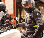 Bunda na motorku Nazran Cavell Tech-Air black/grey/fluo černá