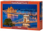 Puzzle Castorland 500 dílků - Budapešť v noci