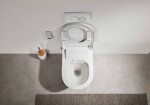 CERANO - WC závěsné s integrovaným elektronickým bidetem Cronus Standard, Vortex Rimless 180° + SoftClose sedátko - bílá lesklá - 59,3x38,4 CER-545632