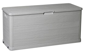 TOOMAX WOODYS zahradní plastový úložný box 280 L - světle šedá