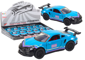 Mamido Kovové sportovní autíčko 1:32 s frikčním pohonem tyrkysové