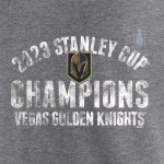 Fanatics Pánské tričko Vegas Golden Knights 2023 Stanley Cup Champions Tri-Blend Heather Gray Velikost: