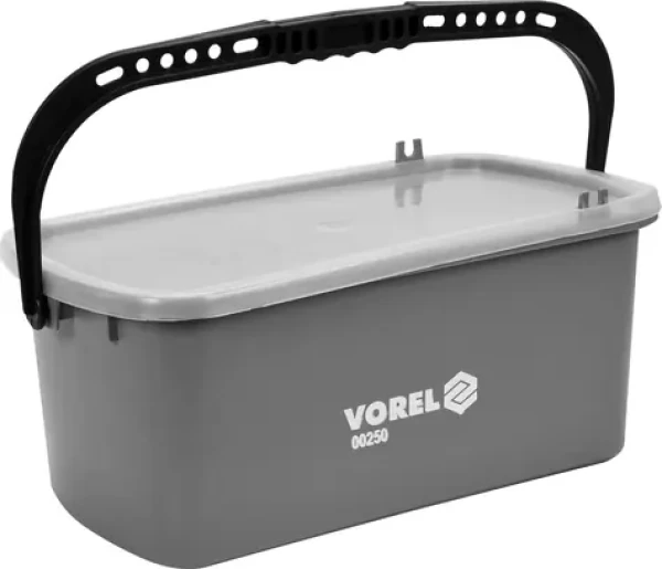 Vorel Sada pro mytí dlažby / Sada pro obkladače / Kbelík 10 l / Hladítko s houbou (TO-00250)