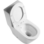 CERANO - WC kombi Marmo, Double Vortex - vírové splachování + Slim/SoftClose sedátko - spodní/zadní odpad - bílá lesklá - 70x36 CER-680360