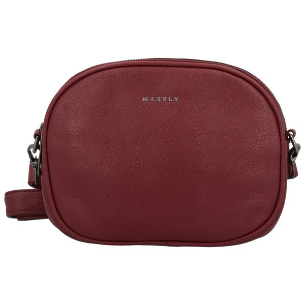 Trendy koženková crossbody kabelka Jennifer, vínová
