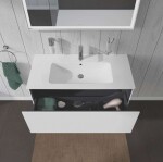 DURAVIT - L-Cube Umyvadlová skříňka 40x102x48 cm, 1 zásuvka, lesklá bílá LC614202222