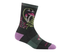 Darn Tough Mellow Mushrooms Micro Crew Lightweight Cushion dámské ponožky Charcoal vel. M (38-40)
