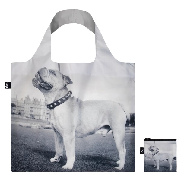 Skládací nákupní taška LOQI EILEEN AGAR Dandy the Bulldog