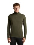 ICEBREAKER Mens 200 Oasis LS Half Zip, Dark Loden velikost: XL