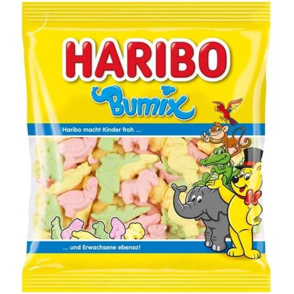 Haribo Bumix pěnové bonbóny ve tvaru zvířátek 175 g