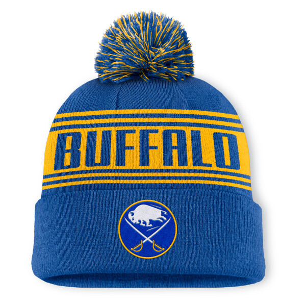 Fanatics Pánská zimní čepice Buffalo Sabres NHL A/CAP Beanie Cuff W/Pom