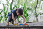 PlanToys PlanToys Auto s vodou - Červené