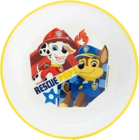 STOR Dětská miska Tlapková patrola / Protiskluzové dno / Bez BPA (81691)