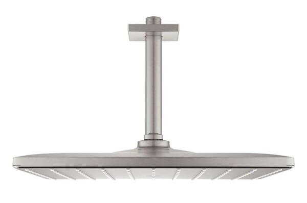 GROHE - Rainshower Hlavová sprcha 310 Mono Cube 9,5 l/min, se stropním ramenem, supersteel 26566DC0