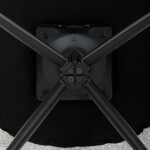 Židle jídelní, krémová látka, noha černý kov, otočný mechanismus 360°