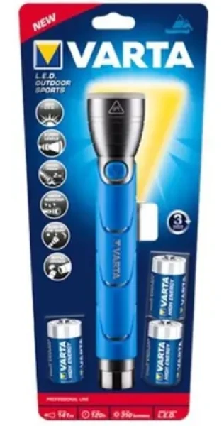 Varta Outdoor Sports 3C černá, modrá / Svítilna / LED / 350 lm / IPX4 / dosvit 145 m (18629101421)