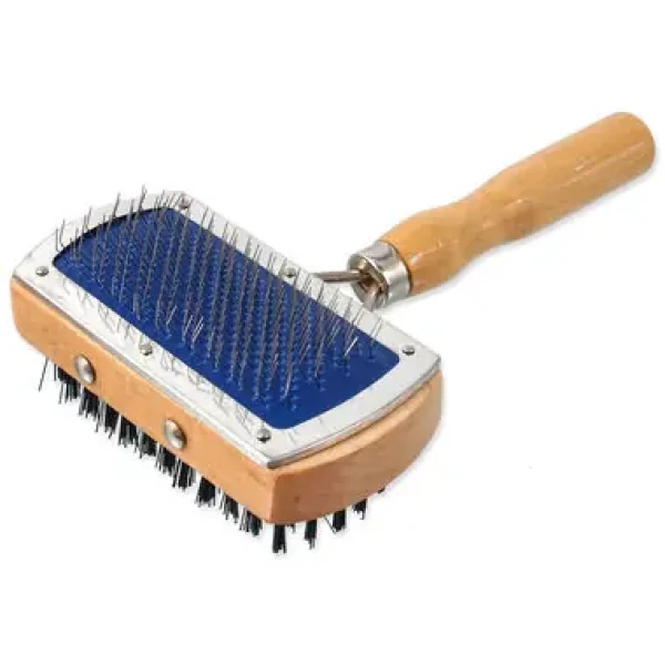 Dog Fantasy Kartáč drátky/nylon oboustranný hranatý 17cm (454-510063)