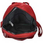 Módní dámský koženkový kabelko-batoh Rosita, červená