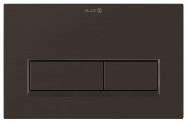 KLUDI - Unifix Ovládání splachování, kartáčovaný černý chrom 32PP01N2