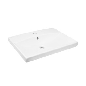 Umyvadlo SAT Brevis 60x45 cm otvor pro baterii uprostřed SATBRE6045S SATBRE6045S