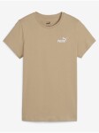 Béžové dámské tričko Puma ESS+ Embroidery Tee