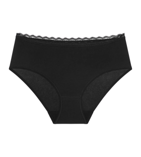 Dámské kalhotky Feel Of Cotton Midi - BLACK - černé 0004 - TRIUMPH BLACK 40