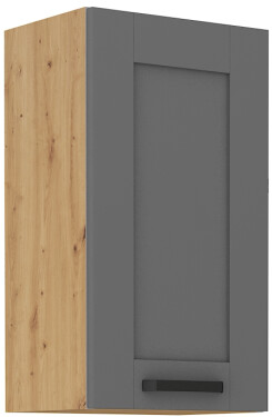 Horní skříňka Luna 40 G-72 1F Barva korpusu: Dub artisan, Barva dvířek: Dust Grey