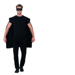 Smiffys.com Plášť - černý + škraboška