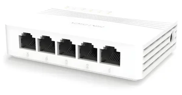 Hikvision DS-3E0505D-E / Switch / 5x 10/100 Mbps RJ45 / napájení 5 VDC / 0,6 A (301801384)