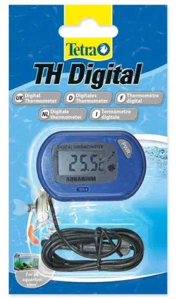 Tetra TH Digital modrá / Teploměr / digitální / do akvária / -10 až +50 °C / kabel 95 cm (A1-253469)