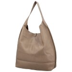 Trendy dámský koženkový set kabelek Lusiana, tmavě béžový