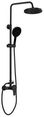 AQUALINE - LOTTA sprchový sloup s pákovou baterií, černá mat LT690B