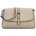 Módní dámská koženková kabelka na rameno Asmara, béžová