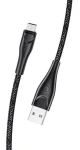 USAMS SJ399 U41 Braided Datový Kabel microUSB 3m černá (6958444983622)