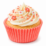 Cake star papírové košíčky na muffiny a cupcakes barevné 50x30 mm 100ks-vzor 13