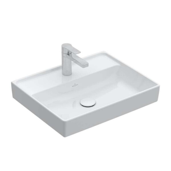 VILLEROY & BOCH - Collaro Umyvadlo 55x44 cm, bez přepadu, otvor pro baterii, alpská bílá 4A335601