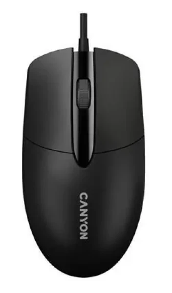 Canyon OnClick5 M-5 černá / Optická myš / 1200 DPI / 3 tlačítka / USB / 1.5 m (CNE-CMS5)