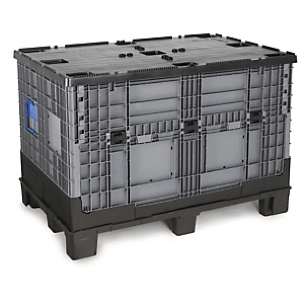 Skládací plastový paletový kontejner Helium 1200x800x1150 mm