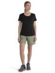 Dámské merino triko krátký rukáv ICEBREAKER Wmns 125 Cool-Lite Sphere III SS Scoop Tee, Black velikost: XL