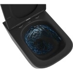 MEXEN - Teo Závěsná WC mísa Rimless Tornado, černá mat 3385XX85T
