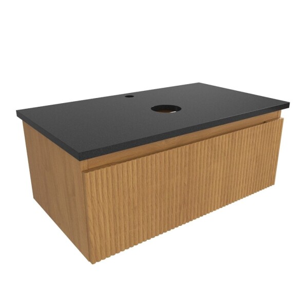 Koupelnová skříňka s krycí deskou SAT Evolution 78x30x44,5 cm dub medový mat SATEVO80DMZ SATEVO80DMZ