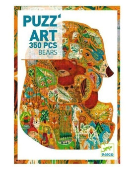DJECO Puzzle art bears 350 dílků