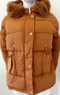 Dámská zimní bunda BX4195.57 písková - FPrice XXL